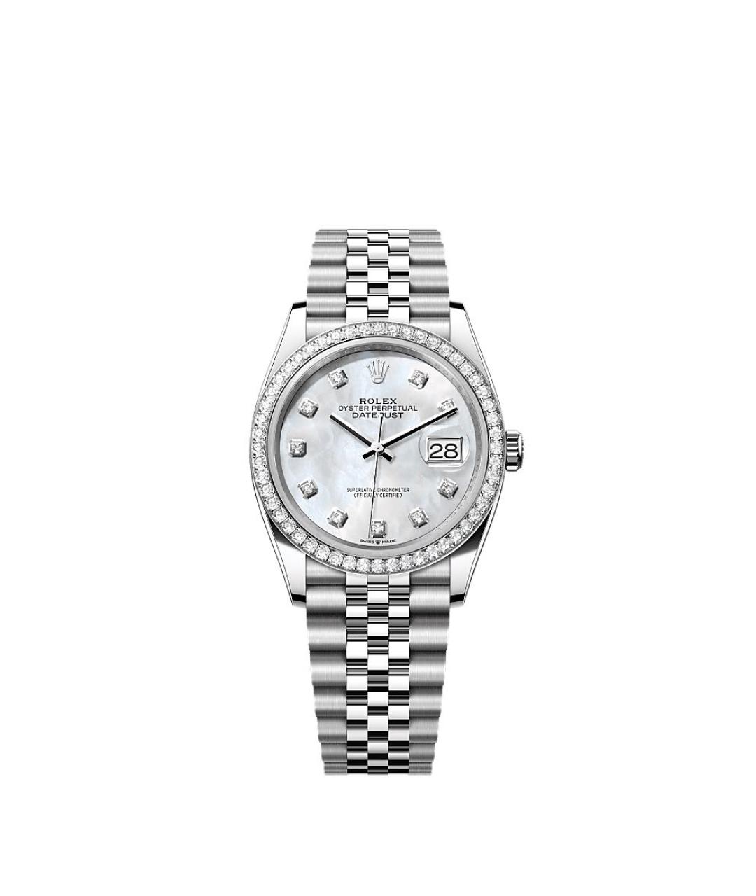 ROLEX Белые часы из белого золота, фото 1