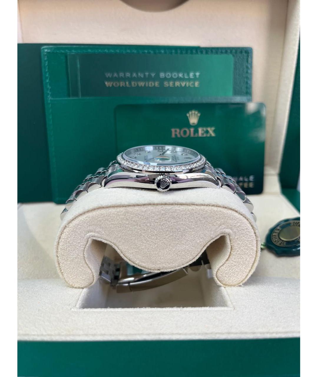 ROLEX Белые часы из белого золота, фото 6