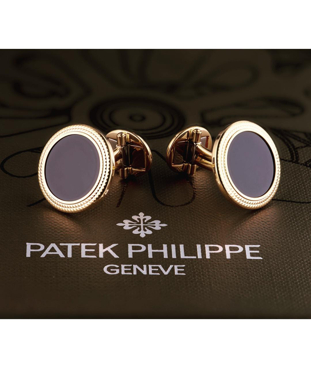 PATEK PHILIPPE Золотые запонки из желтого золота, фото 2