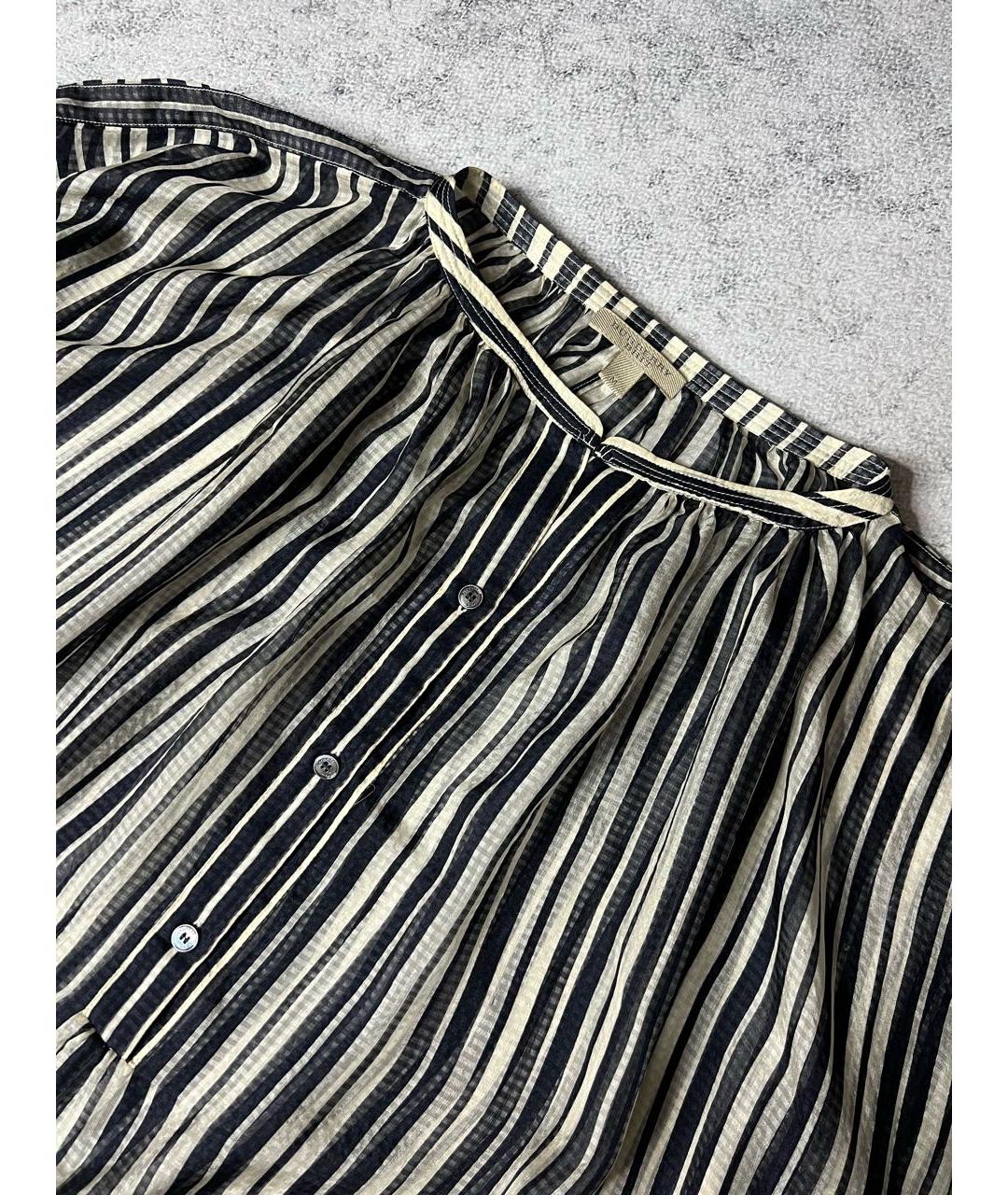 BURBERRY Мульти шелковая блузы, фото 4