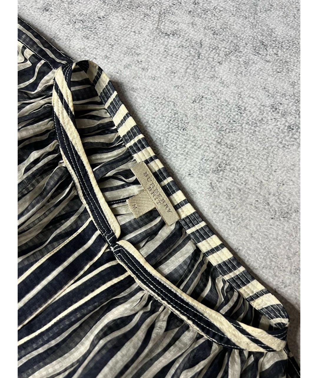 BURBERRY Мульти шелковая блузы, фото 5
