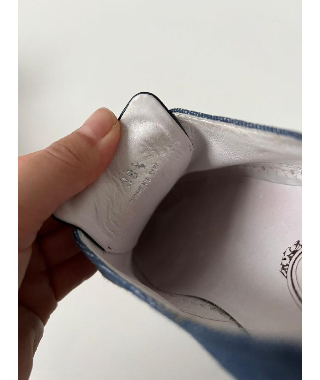 TOD'S Темно-синие замшевые лоферы, фото 7