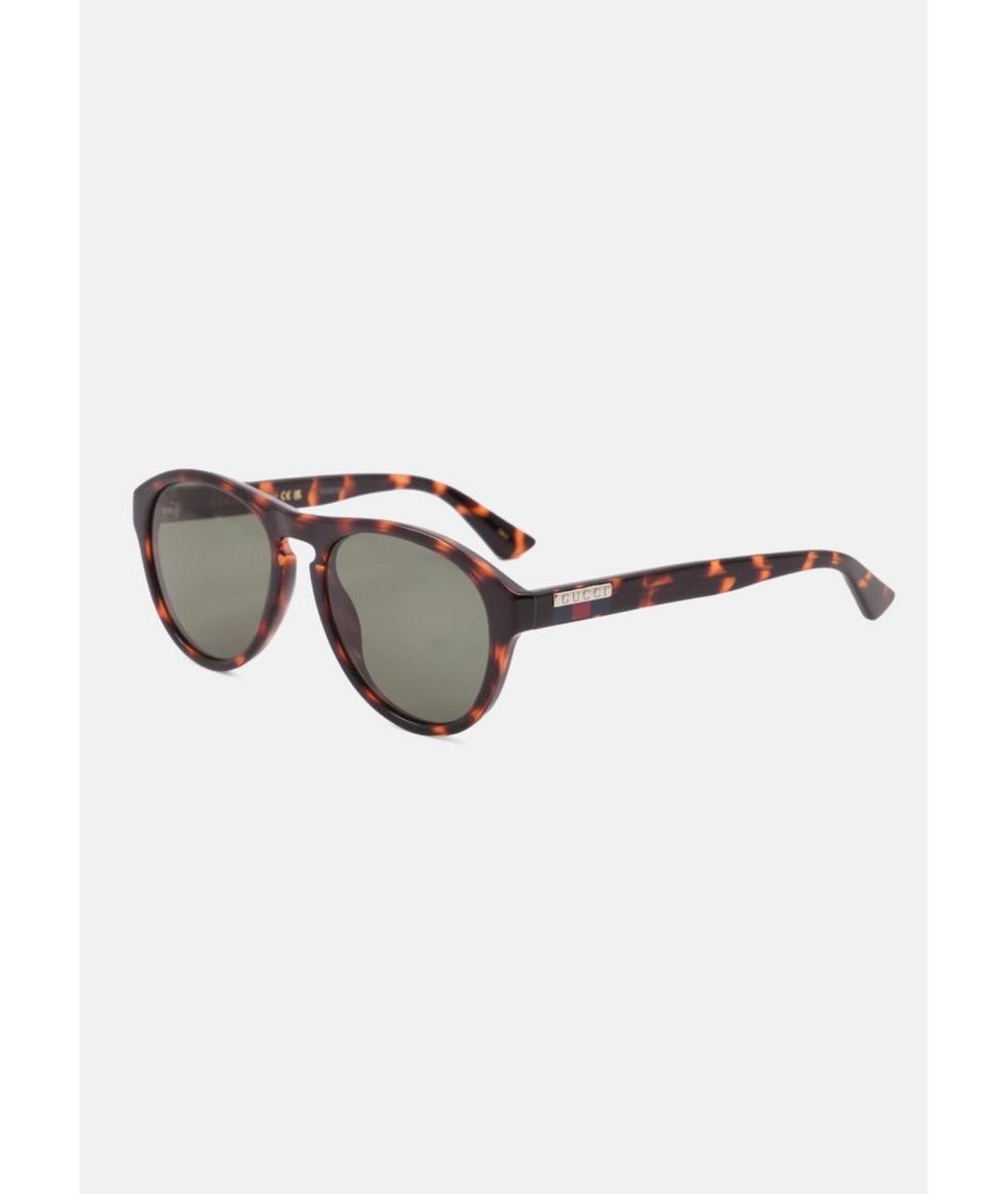 GUCCI Коричневые солнцезащитные очки, фото 3