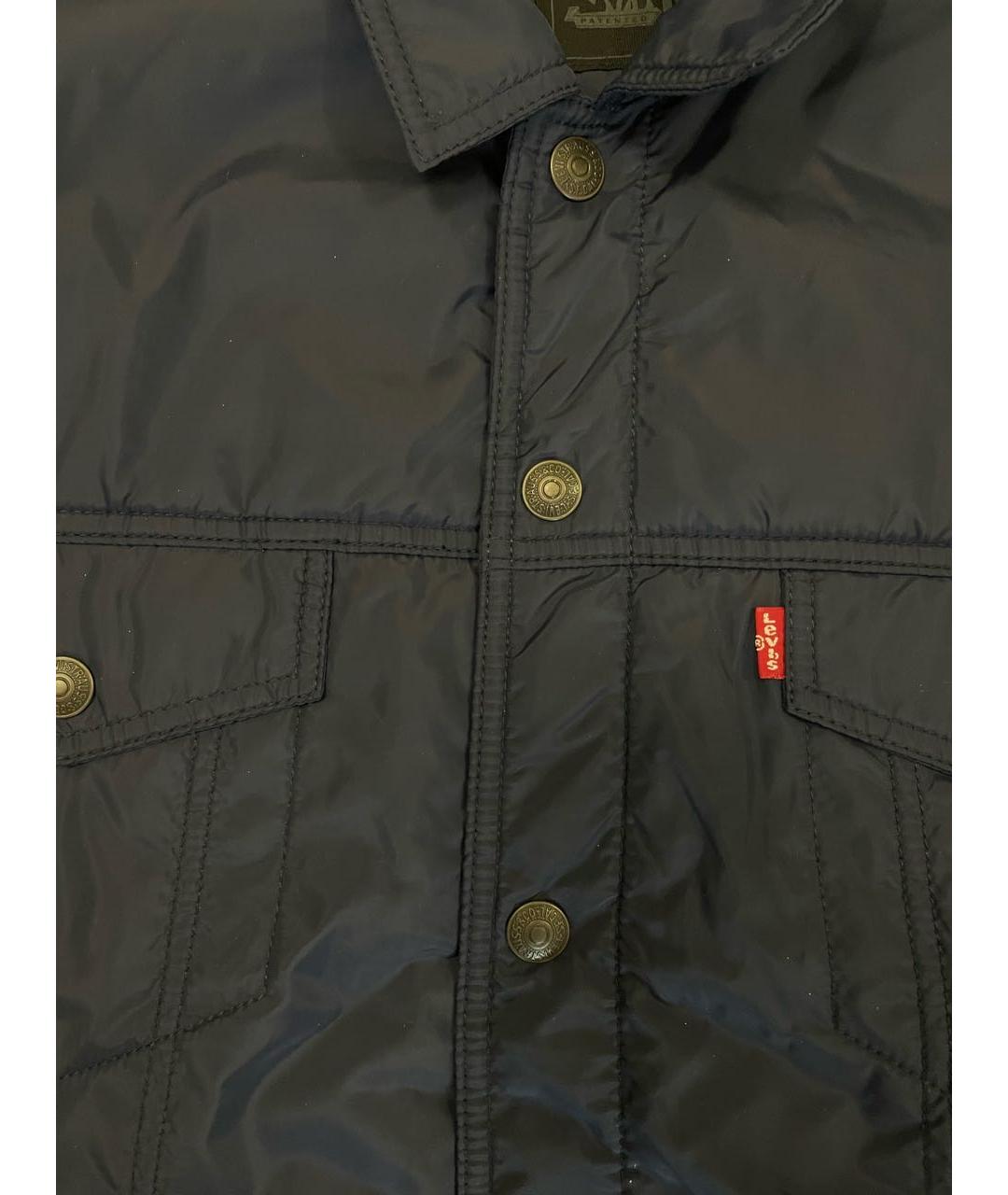 LEVI'S Темно-синяя полиэстеровая куртка, фото 4