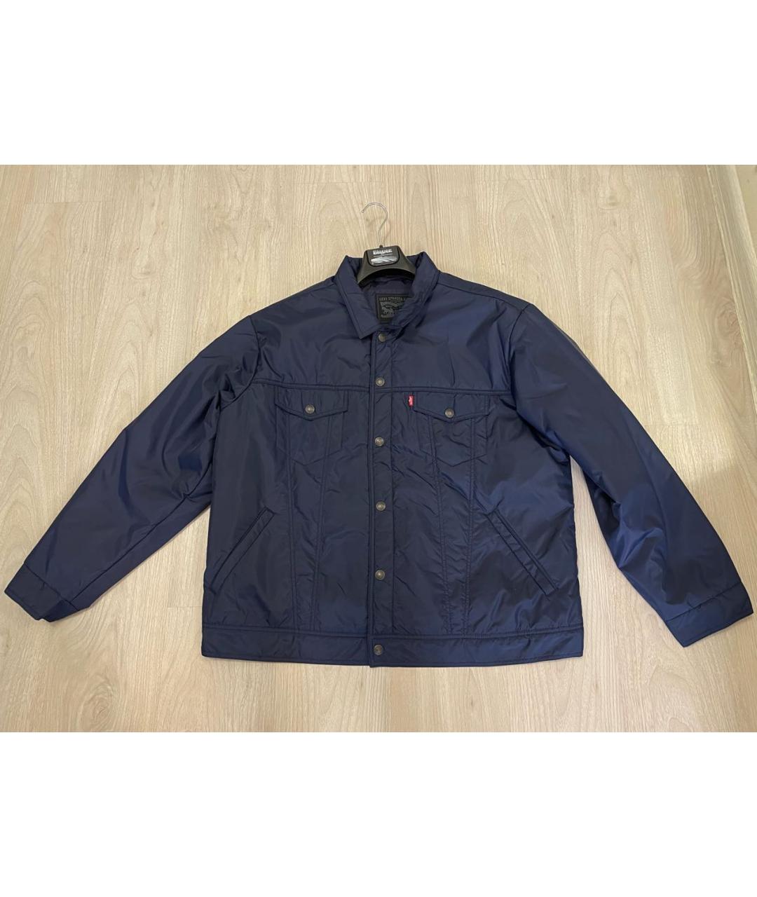 LEVI'S Темно-синяя полиэстеровая куртка, фото 5