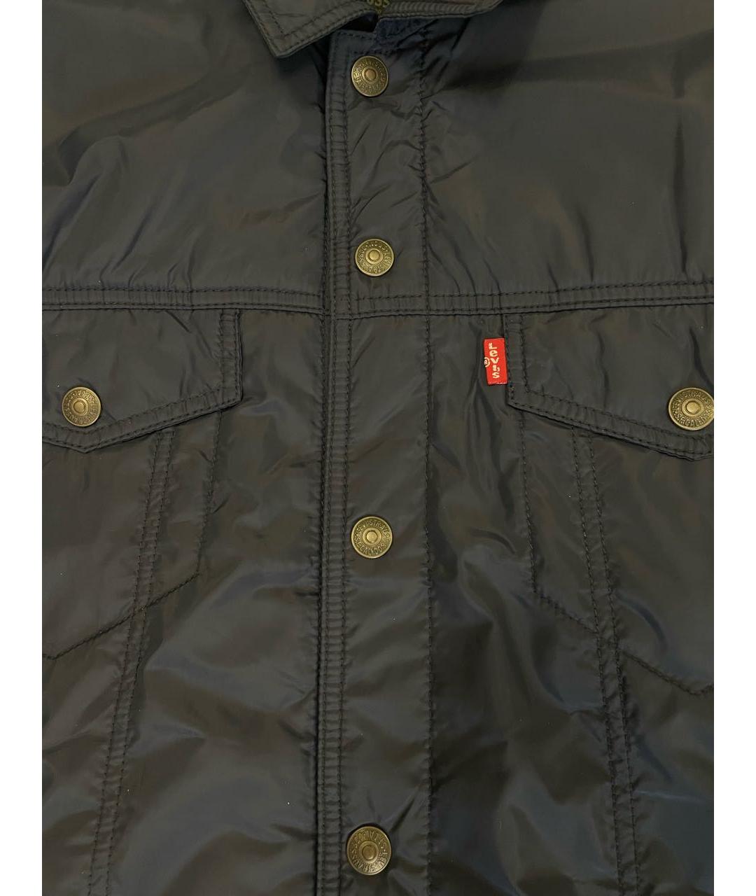 LEVI'S Темно-синяя полиэстеровая куртка, фото 4