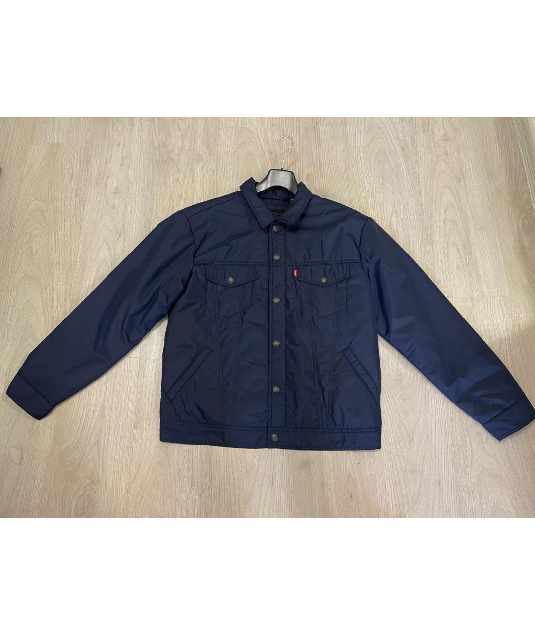 LEVI'S Темно-синяя полиэстеровая куртка, фото 5