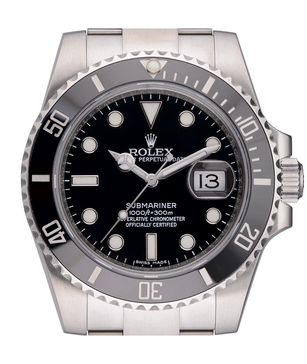 ROLEX Черные часы, фото 2