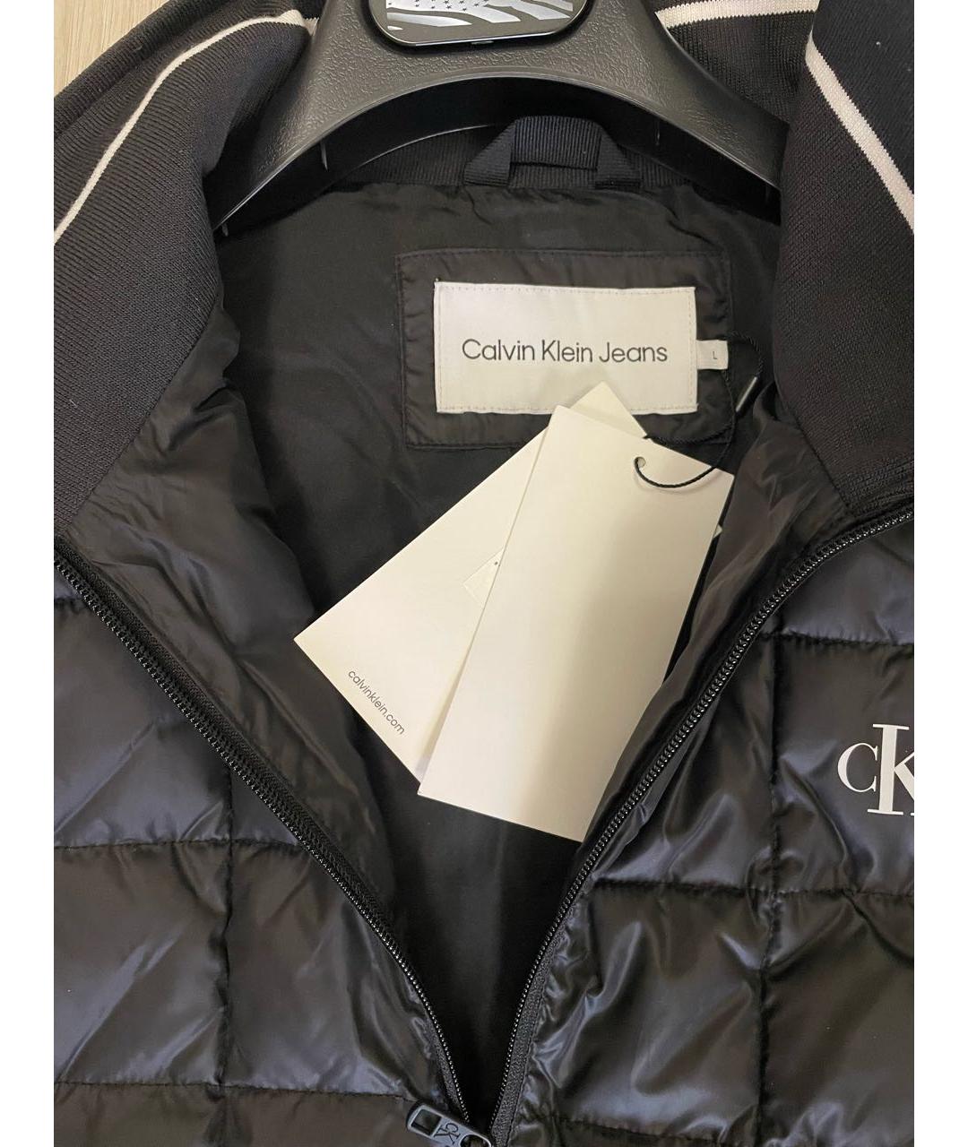 CALVIN KLEIN Черный полиэстеровый жилет, фото 3