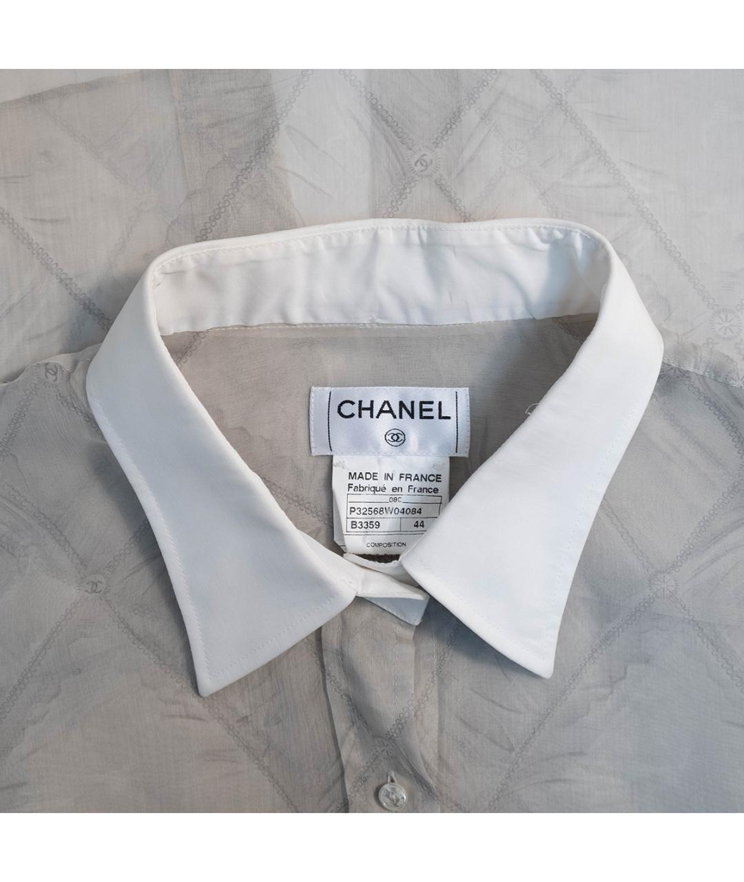 CHANEL Зеленая шелковая блузы, фото 3