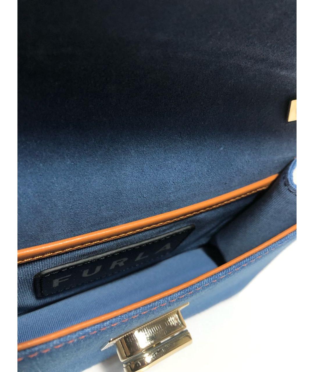 FURLA Синяя сумка через плечо, фото 4