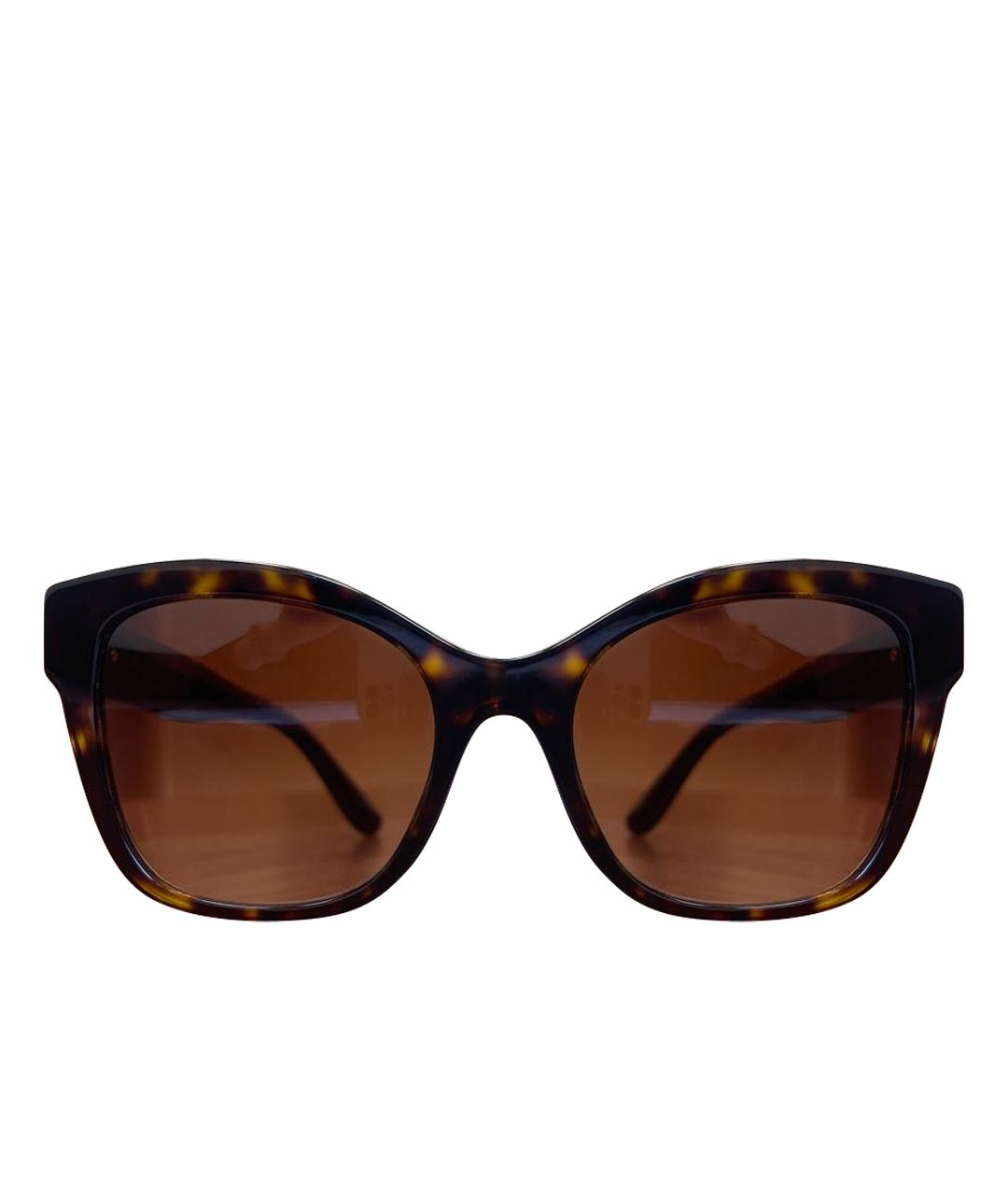 DOLCE&GABBANA Коричневые пластиковые солнцезащитные очки, фото 1