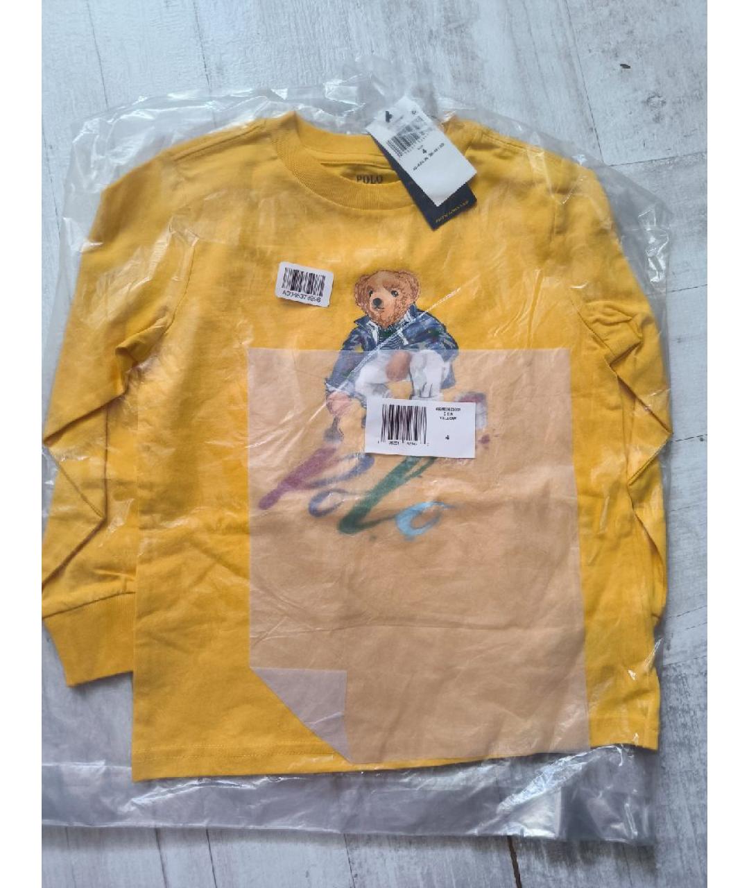 POLO RALPH LAUREN Мульти хлопковая детская футболка, фото 4