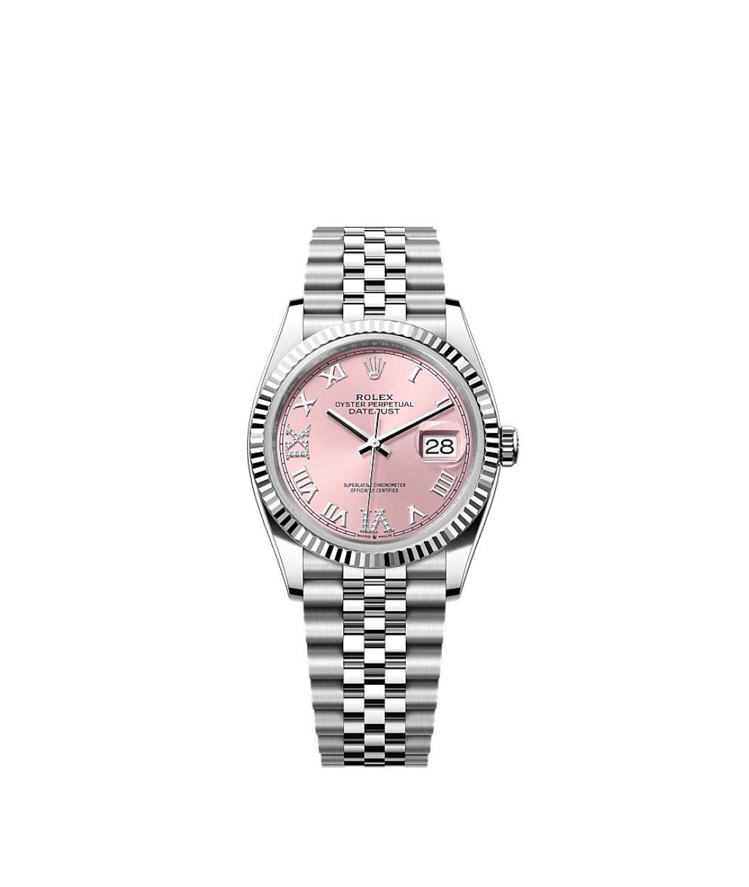 ROLEX Розовые часы из белого золота, фото 1