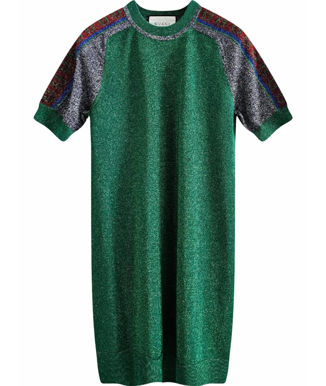 GUCCI Зеленая шерстяная футболка, фото 1