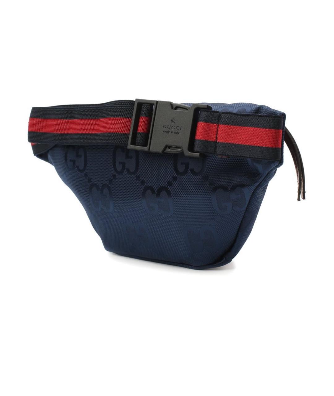 GUCCI Темно-синяя поясная сумка, фото 2