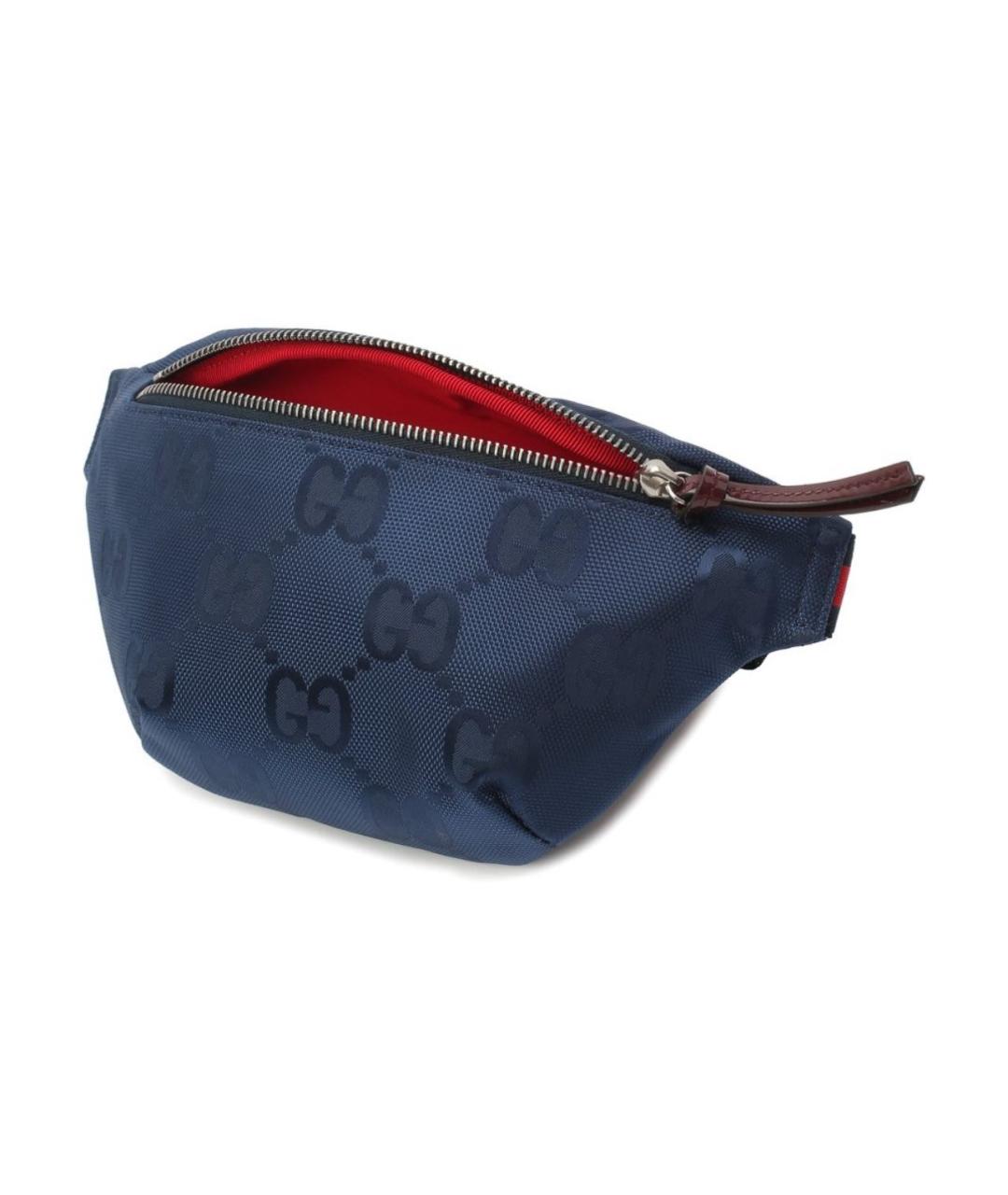 GUCCI Темно-синяя поясная сумка, фото 3