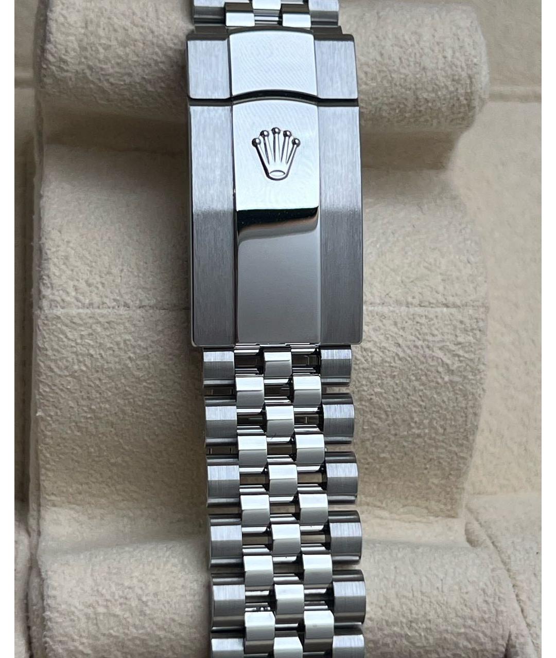 ROLEX Антрацитовые часы из белого золота, фото 5