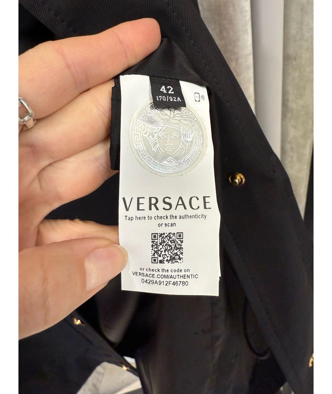VERSACE Черная парка, фото 6