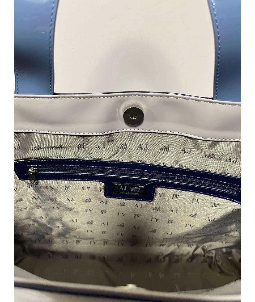 ARMANI JEANS Синяя сумка тоут, фото 4