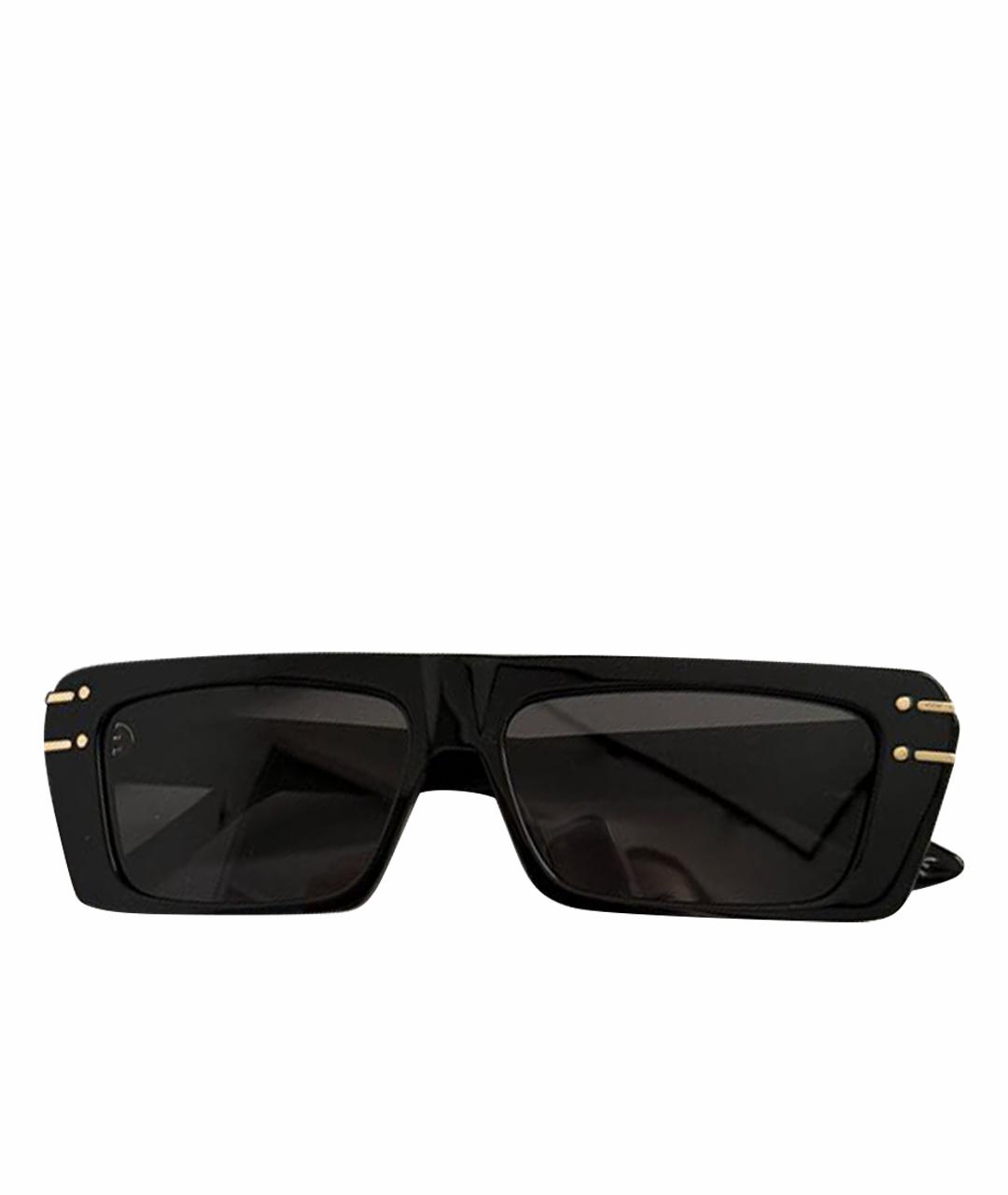 PRADA Черные пластиковые солнцезащитные очки, фото 1