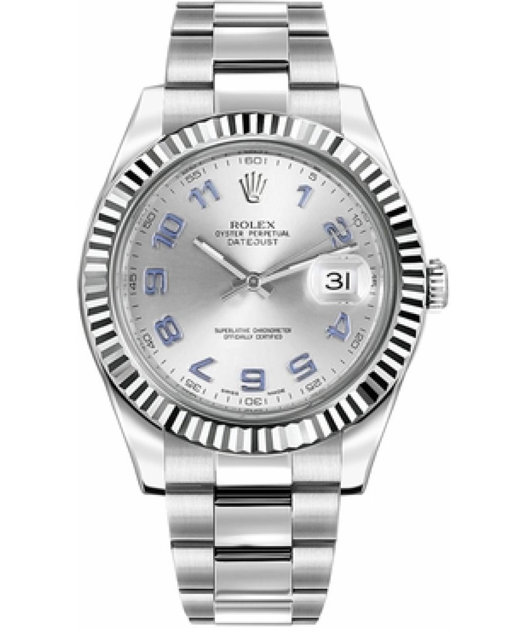 ROLEX Серые часы из белого золота, фото 1