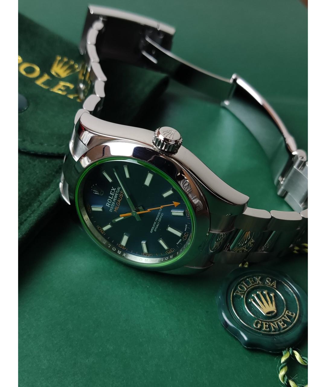 ROLEX Темно-синие часы, фото 5