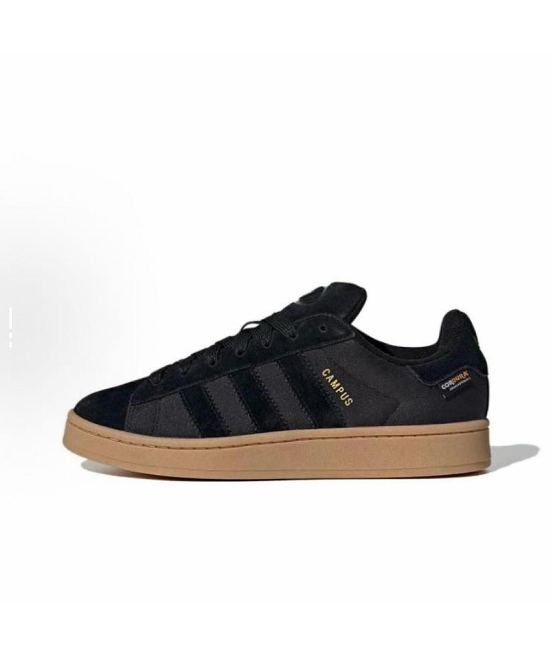 ADIDAS Черные замшевые кроссовки, фото 3
