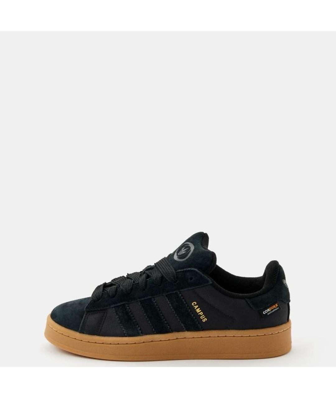 ADIDAS Черные замшевые кроссовки, фото 2