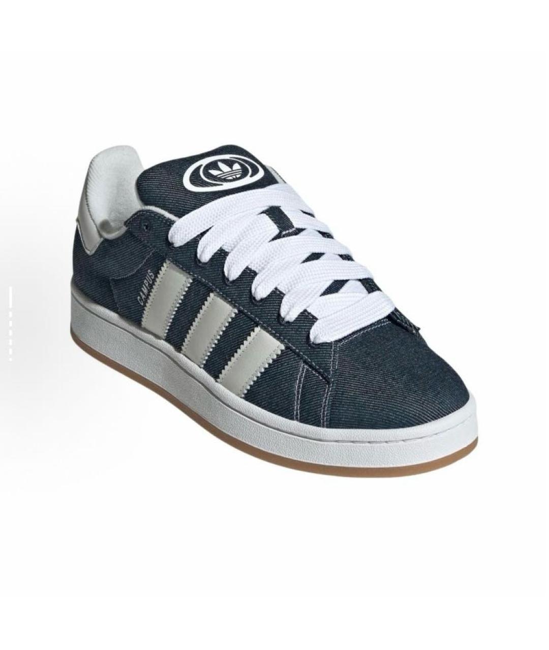 ADIDAS Синие текстильные кроссовки, фото 3