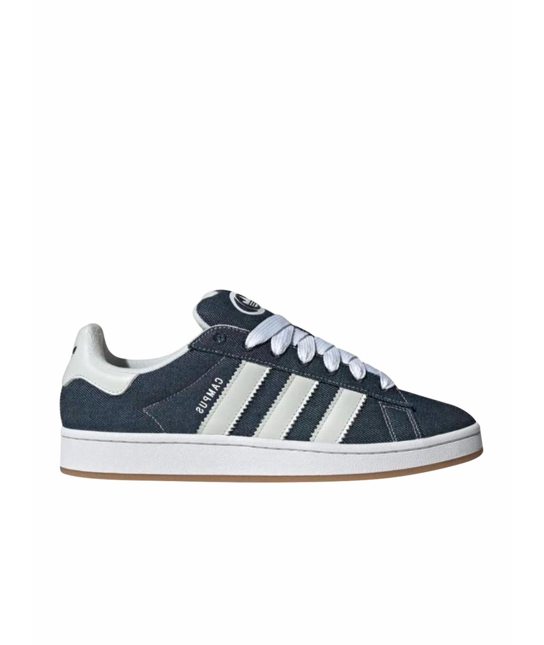 ADIDAS Синие текстильные кроссовки, фото 1