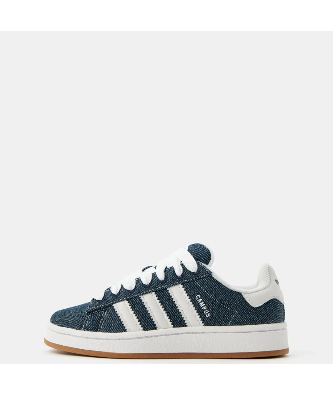 ADIDAS Синие текстильные кроссовки, фото 2