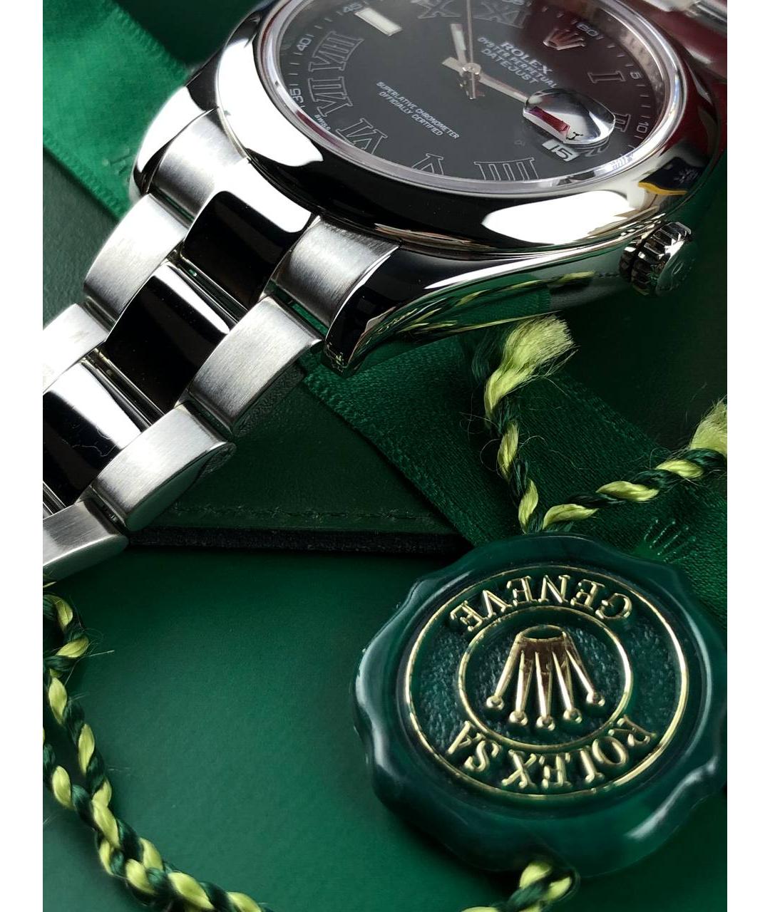 ROLEX Черные часы, фото 6