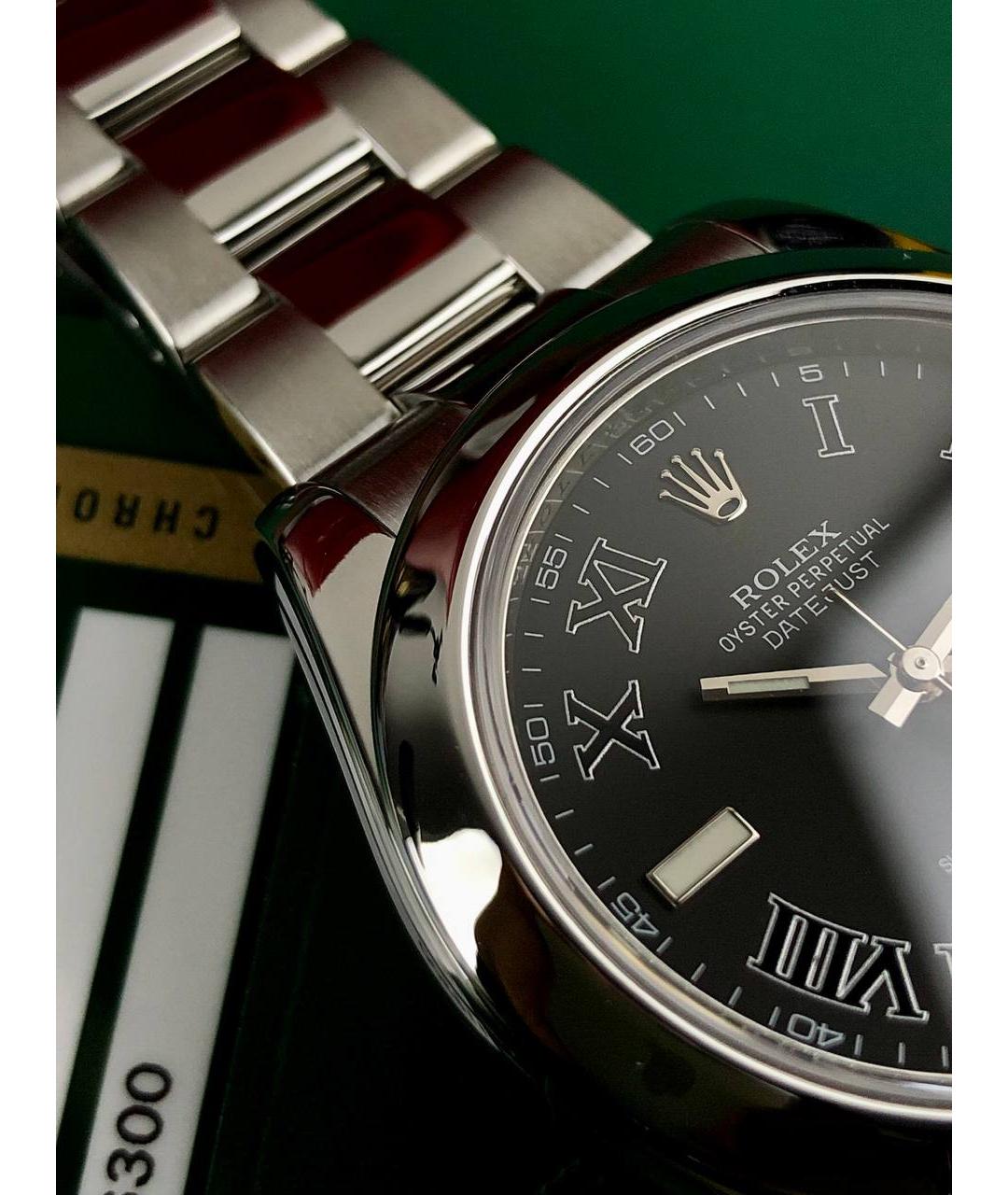ROLEX Черные часы, фото 5
