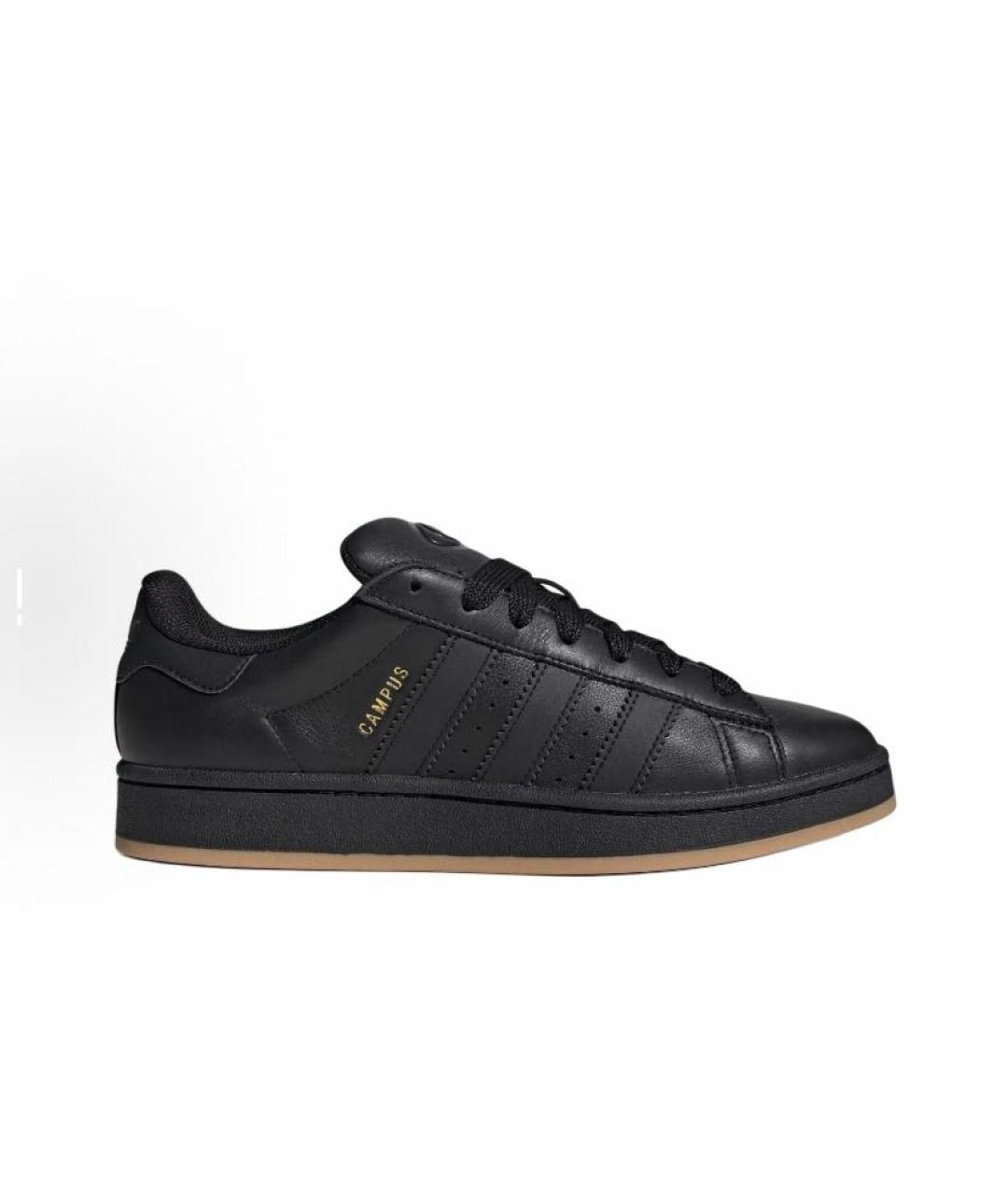 ADIDAS Черные кожаные кроссовки, фото 8