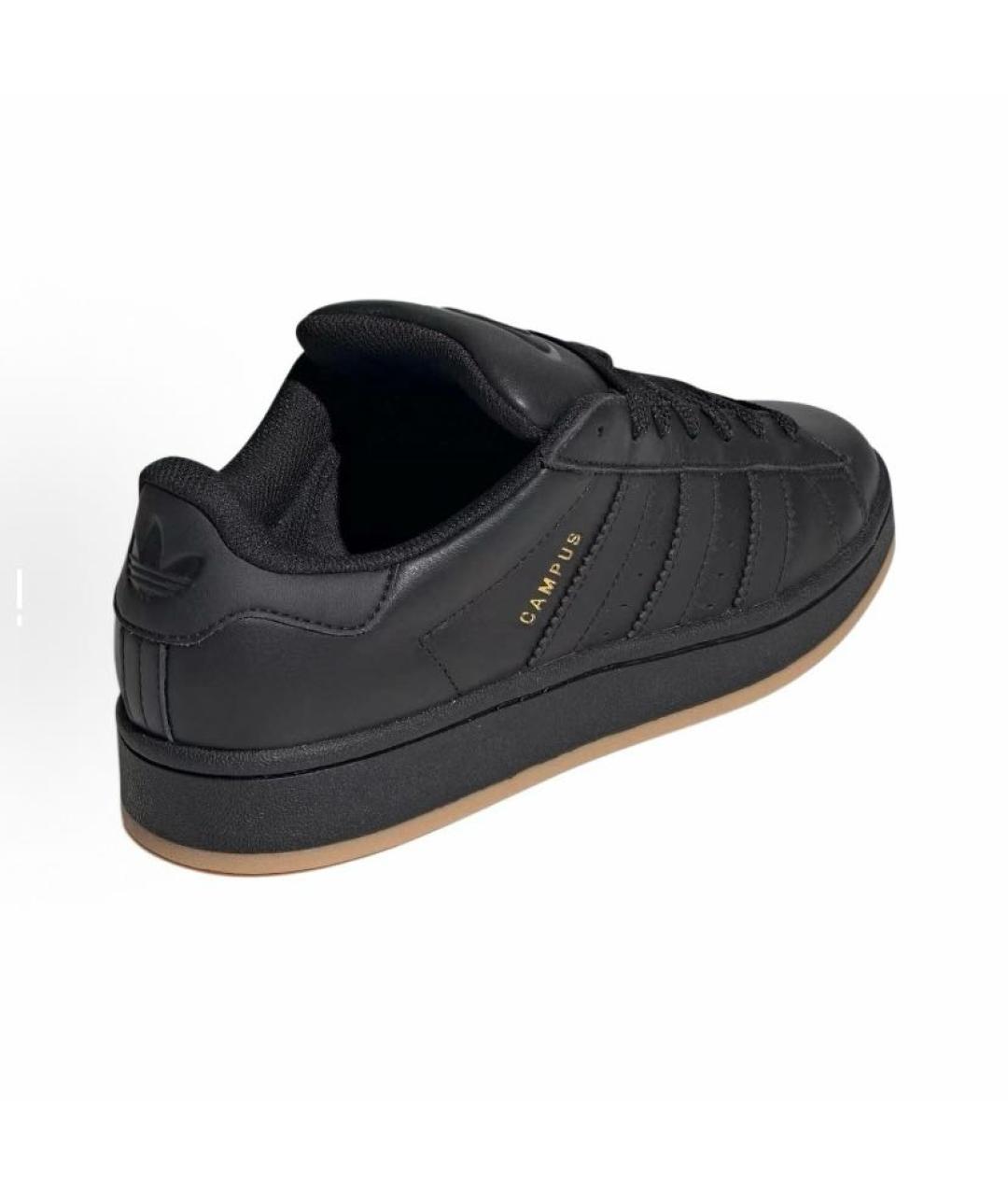 ADIDAS Черные кожаные кроссовки, фото 5