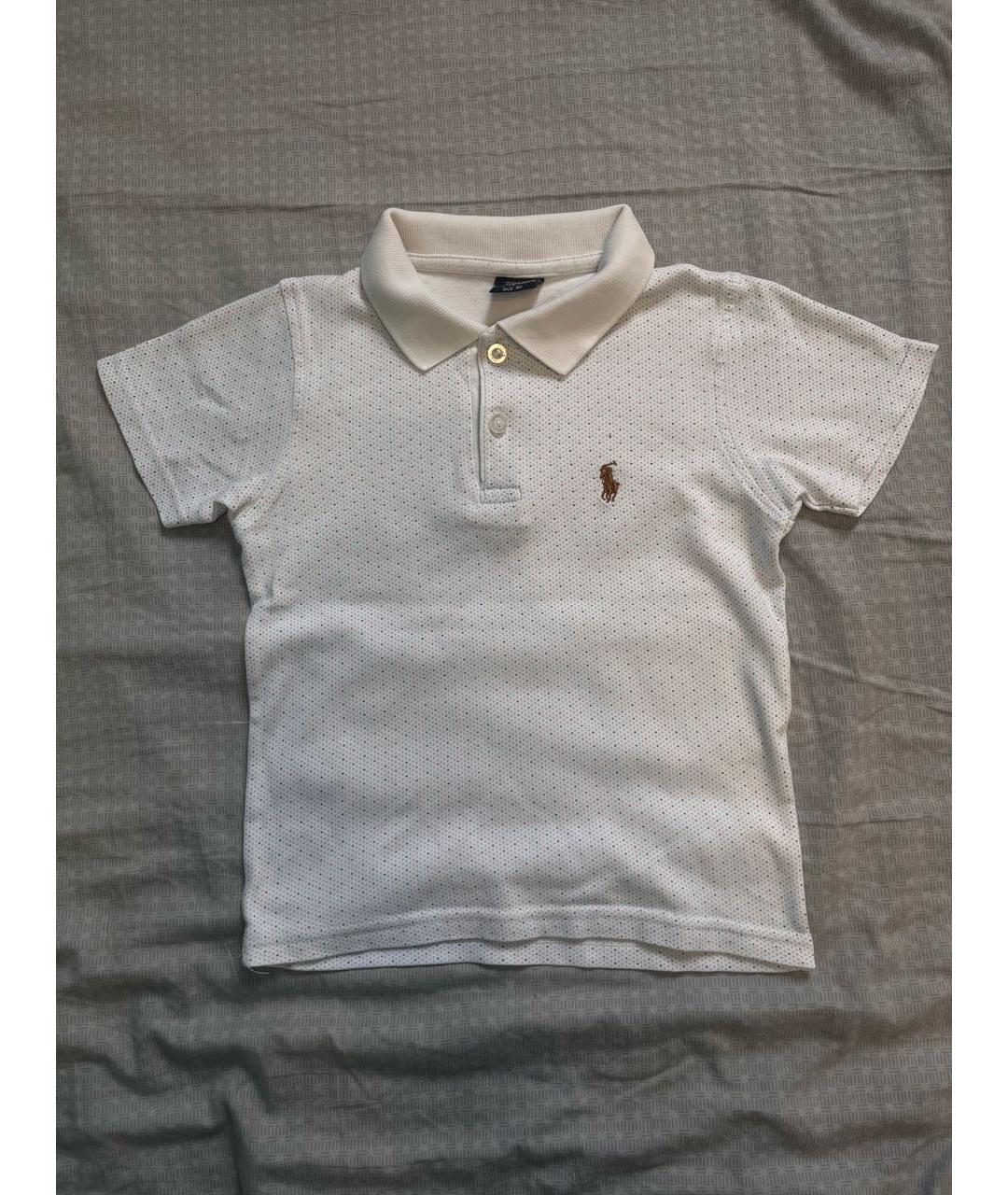 POLO RALPH LAUREN Белая хлопковая детская рубашка, фото 5