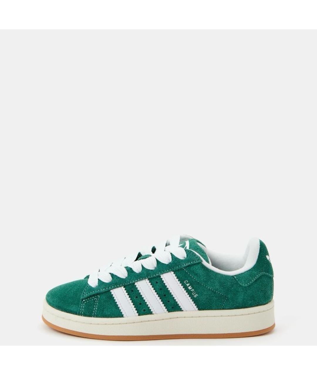 ADIDAS Зеленые замшевые кроссовки, фото 2