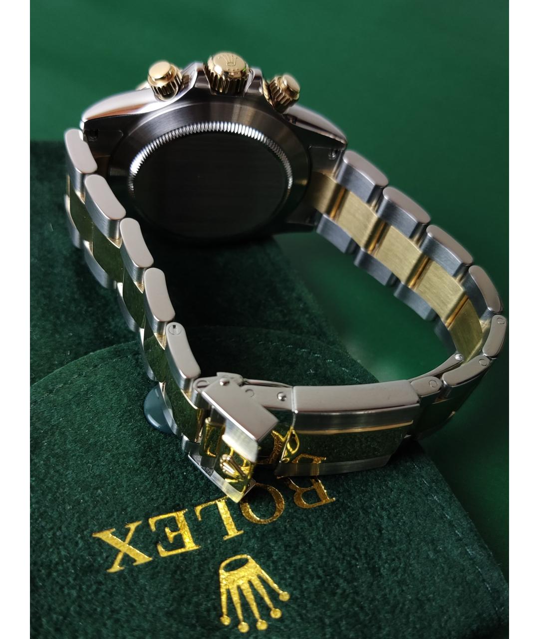 ROLEX Белые часы из желтого золота, фото 6