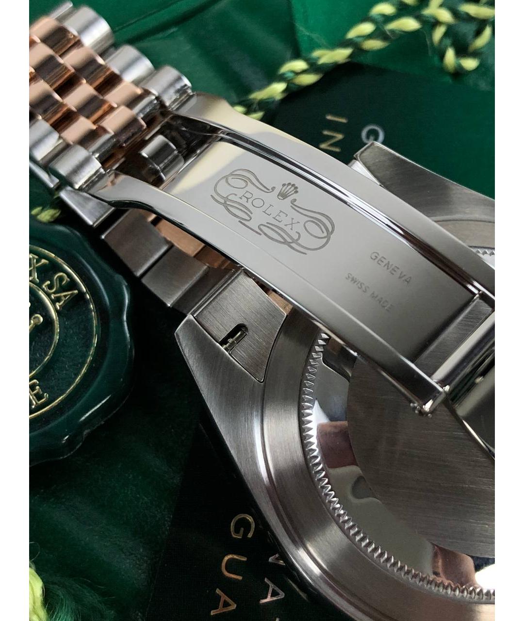 ROLEX Коричневые часы из розового золота, фото 8