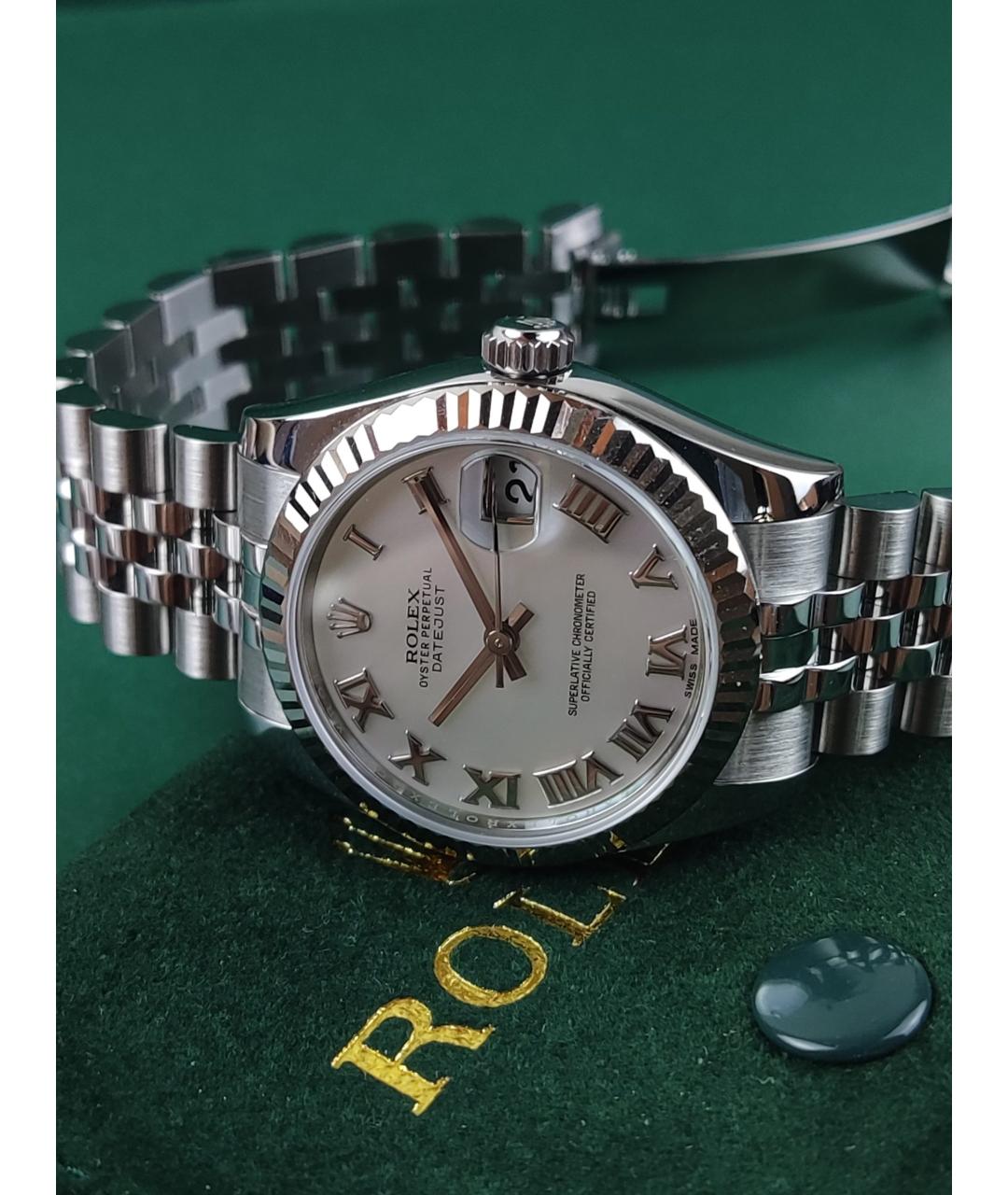ROLEX Белые часы из белого золота, фото 5