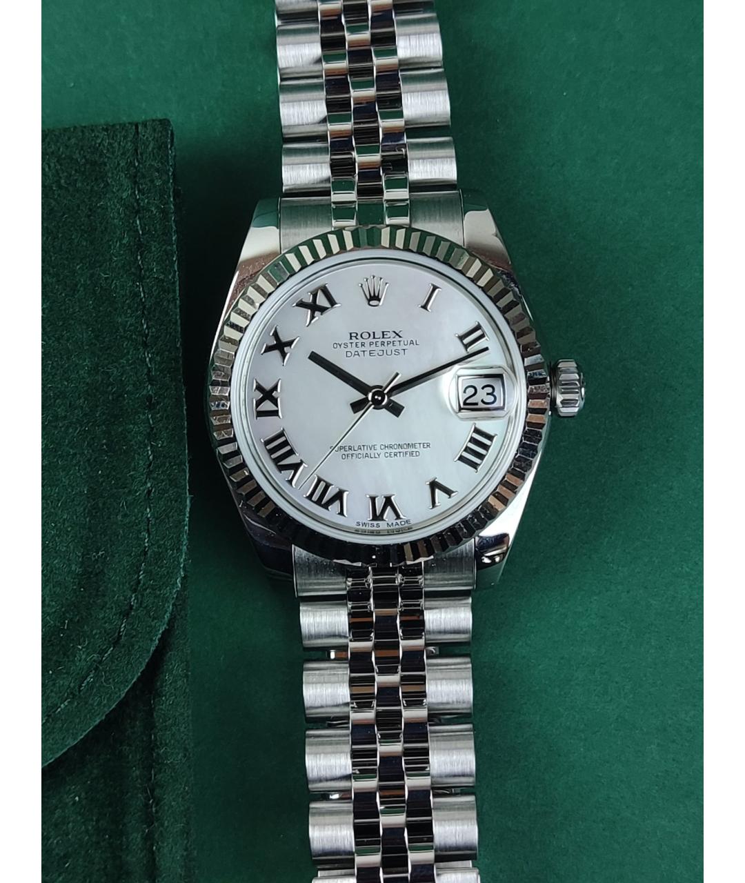 ROLEX Белые часы из белого золота, фото 2
