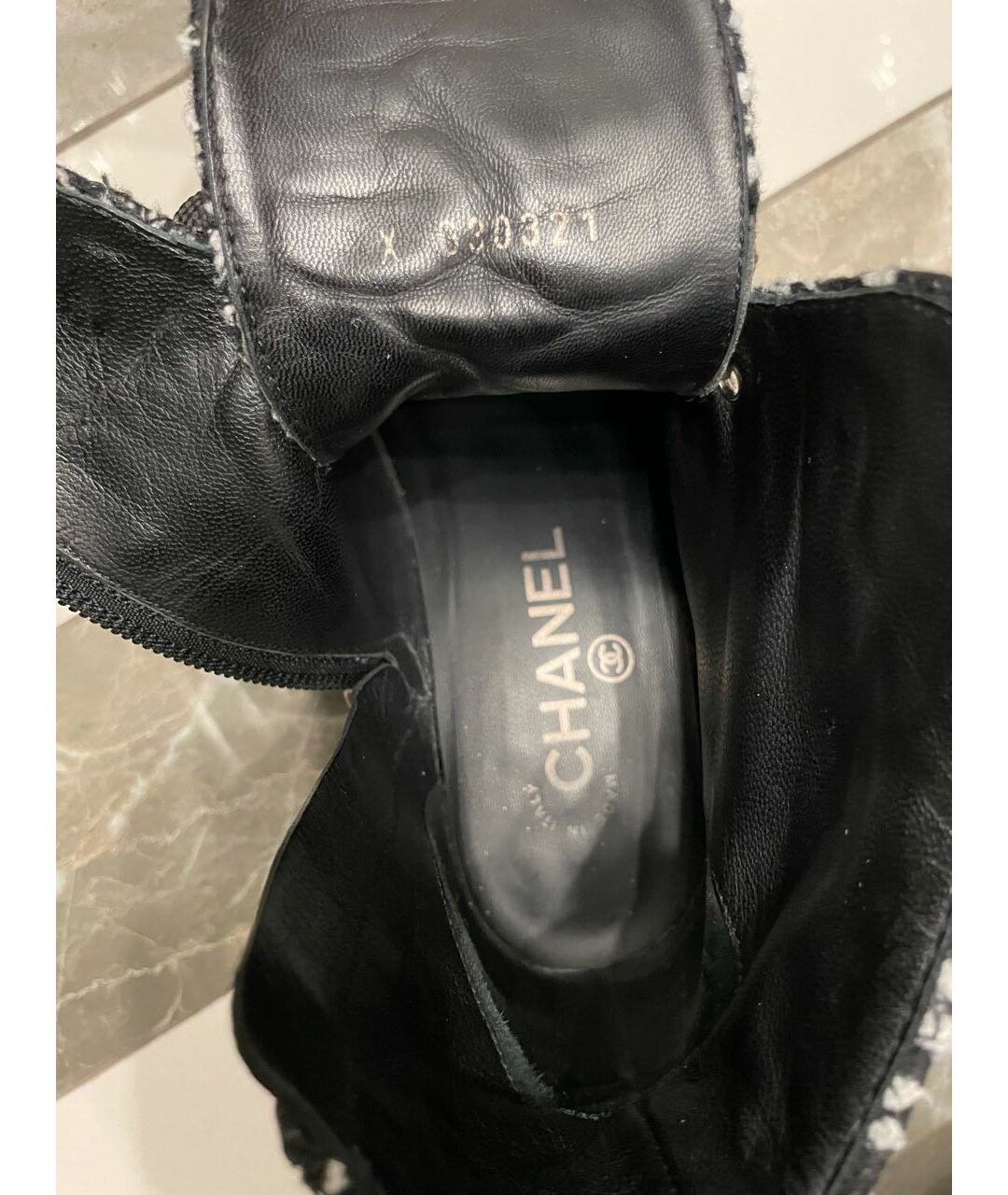 CHANEL PRE-OWNED Текстильные ботинки, фото 7