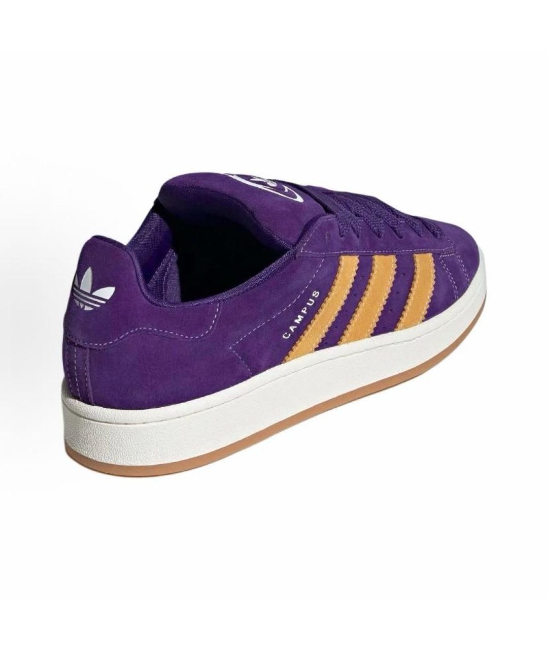 ADIDAS Фиолетовые замшевые кроссовки, фото 5