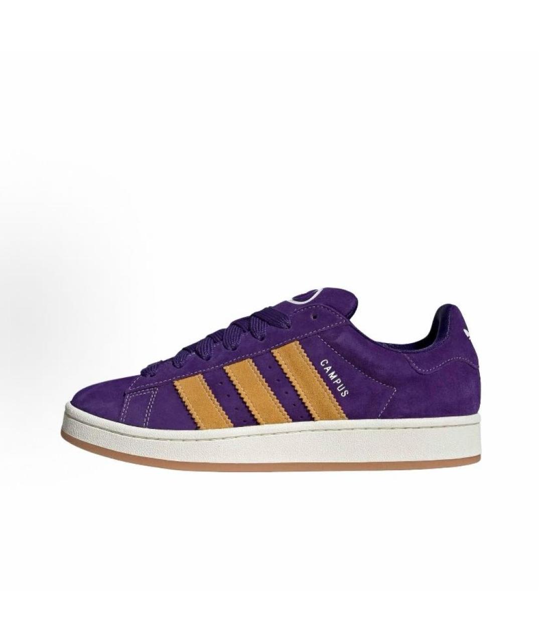 ADIDAS Фиолетовые замшевые кроссовки, фото 3