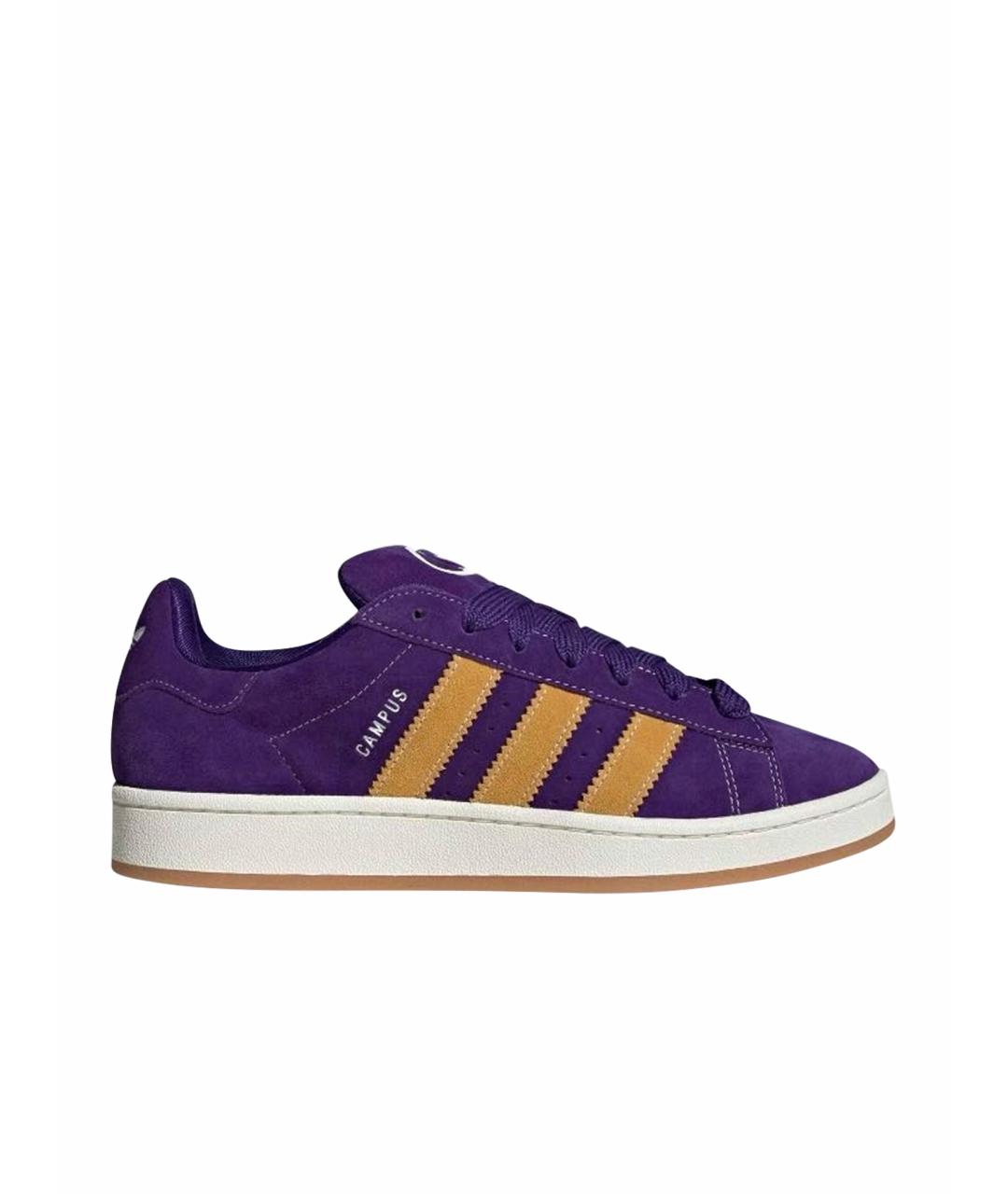 ADIDAS Фиолетовые замшевые кроссовки, фото 1