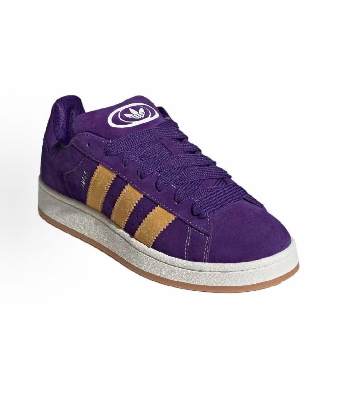 ADIDAS Фиолетовые замшевые кроссовки, фото 4