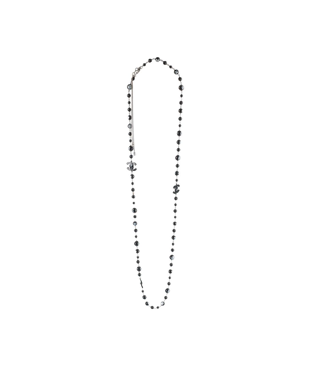 CHANEL Черное пластиковое колье, фото 8