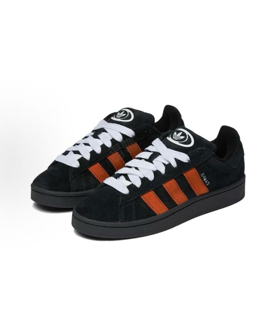 ADIDAS Черные замшевые кроссовки, фото 4