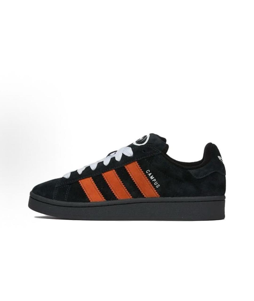 ADIDAS Черные замшевые кроссовки, фото 3
